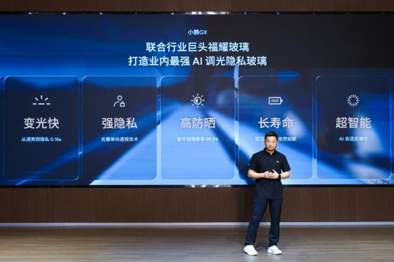 小鵬GX聯(lián)合福耀玻璃共同打造，AI調光隱私玻璃實現(xiàn)量產落地